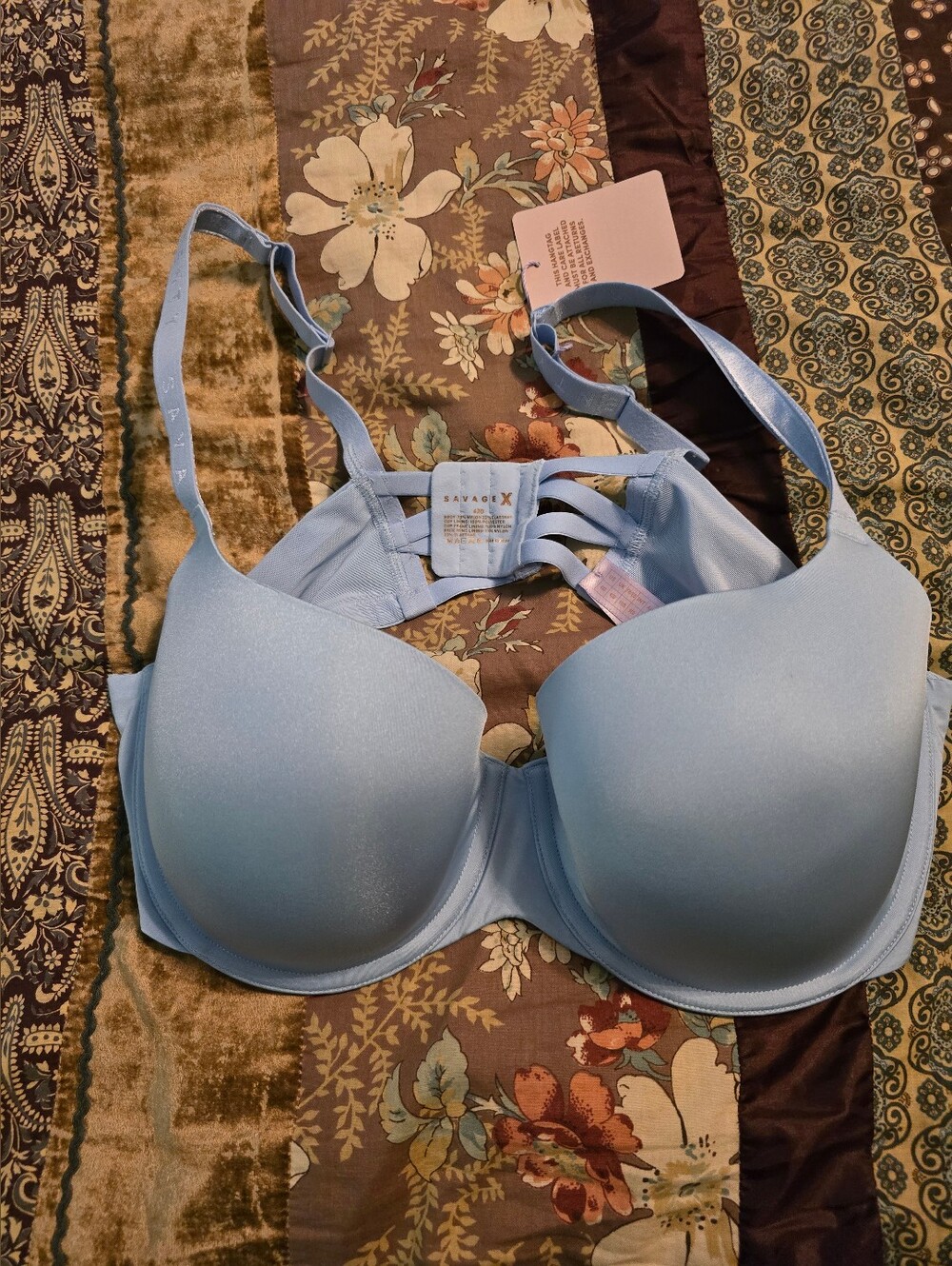 Savage X Fenty Sky Blue Padded Underwire Bra